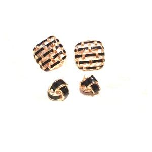 Two pairs of earrings.